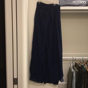 Navy Willow and Clay multi-layer skirt
